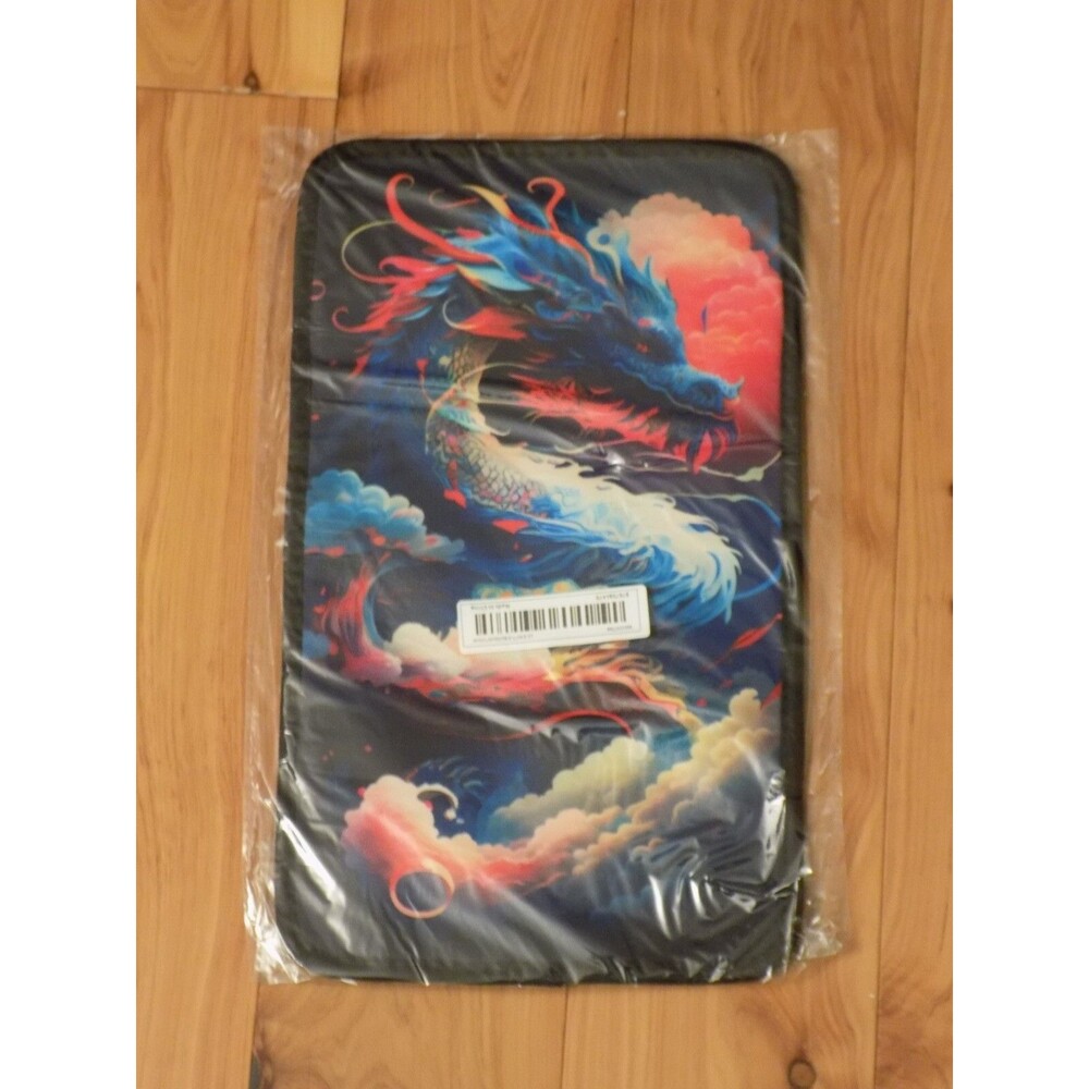 Car Center Console Protective Cover Armrest Decorative Art Print Dragon